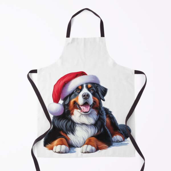 Item preview, Bernese Mountain Dog Wearing Santa Hat designed and sold by LazioJoe.