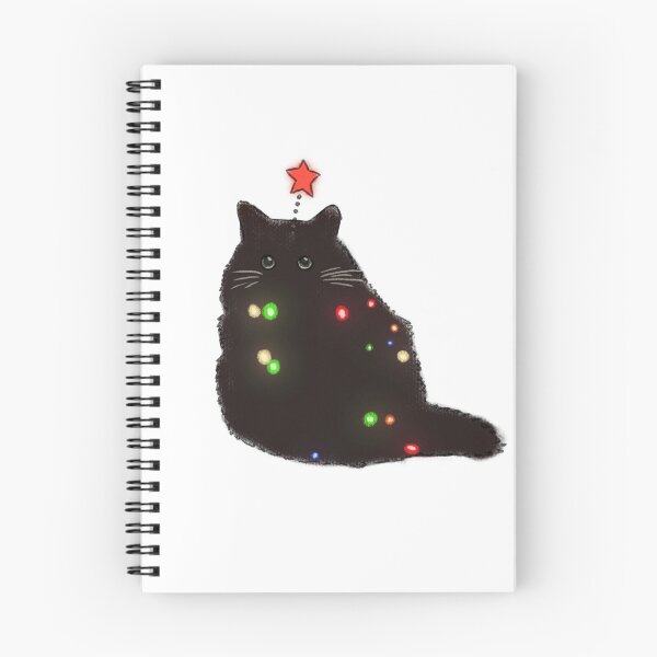 Item preview, Christmas Light Cat designed and sold by ThePinkVoyager.