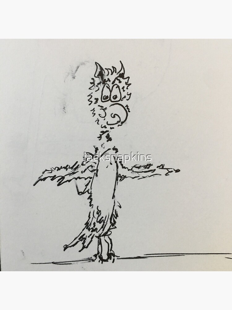Thumbnail 3 of 3, Art Print, A bird named Phil designed and sold by gearasaurus.
