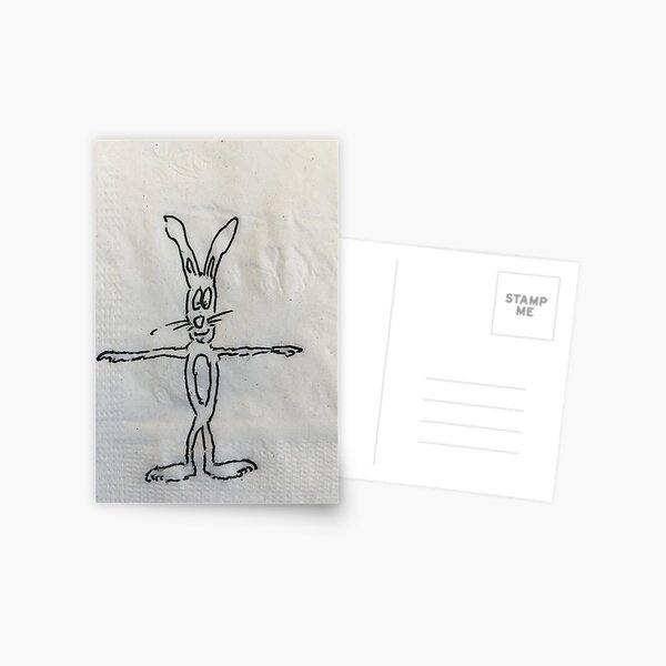 A rabbit named Rudy Postcard