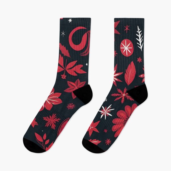 Item preview, Red and Black Christmas Design designed and sold by BubbleGalaxy.