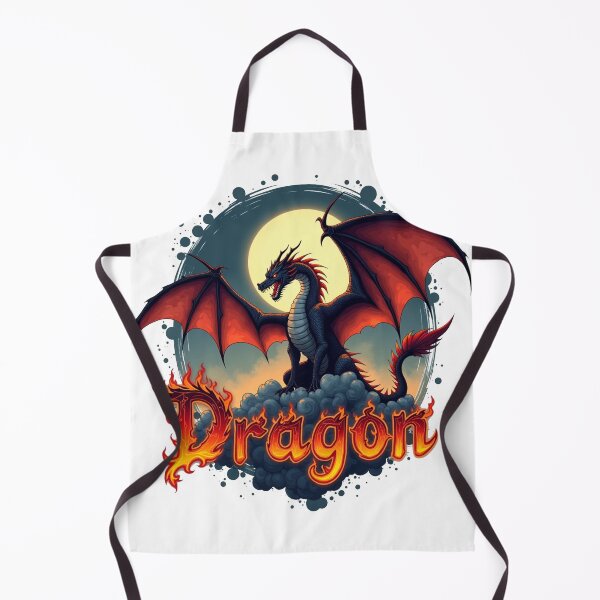 Item preview, Imposing dragon under the full moon. designed and sold by JonelleTshirts.