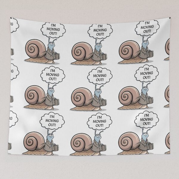 Item preview, I'm Moving Out – The Determined Snail designed and sold by Pastel-Pulse.