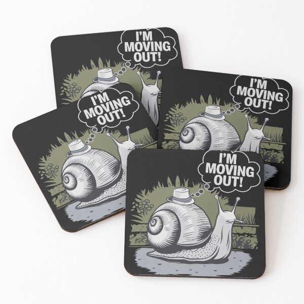 Item preview, I'm Moving Out – Snail with a Hat designed and sold by Pastel-Pulse.