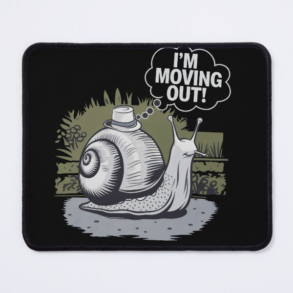 Item preview, I'm Moving Out – Snail with a Hat designed and sold by Pastel-Pulse.