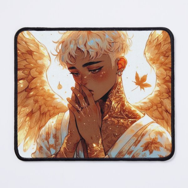 Item preview, Otome Angel in Gold - Mystical Guardian Art for Dreamers designed and sold by FaydeFlora.
