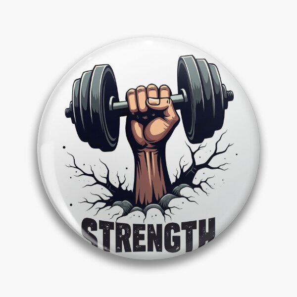 Item preview, Dumbbell lifted by a strong arm designed and sold by JonelleTshirts.