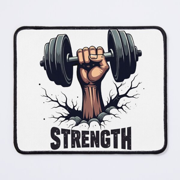 Item preview, Dumbbell lifted by a strong arm designed and sold by JonelleTshirts.