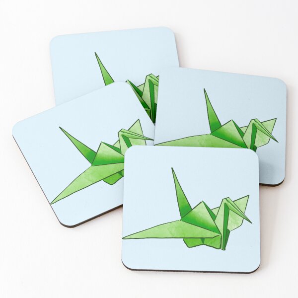 Item preview, Green origami crane designed and sold by AdventuresOy.