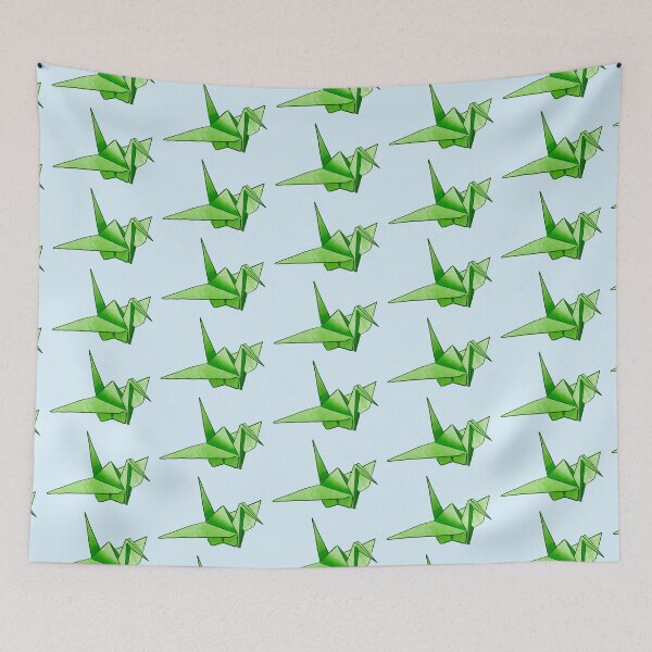 Item preview, Green origami crane designed and sold by AdventuresOy.