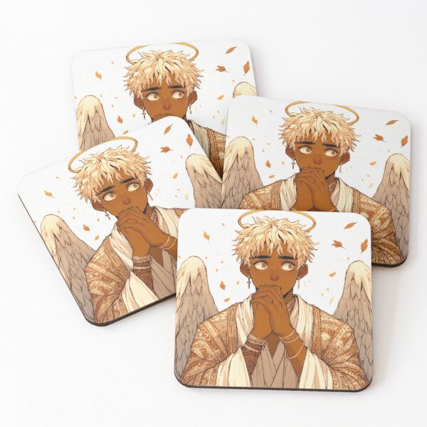 Item preview, Golden Guardian Angel - Otome Aesthetic Character Art designed and sold by FaydeFlora.