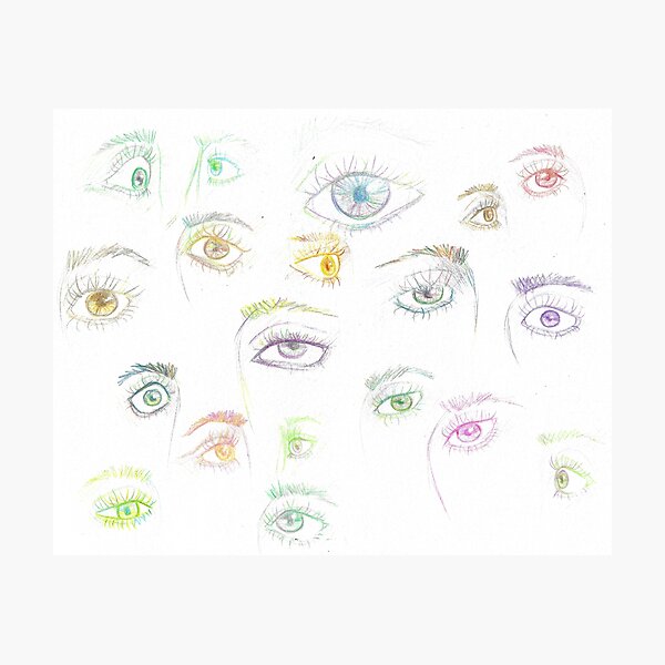 Item preview, Colorful Eyes designed and sold by HuntersIvy.