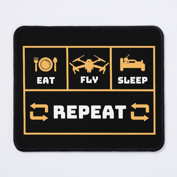 Item preview, Eat Fly Sleep Repeat Drone Flying T-Shirt designed and sold by Keysclothing.