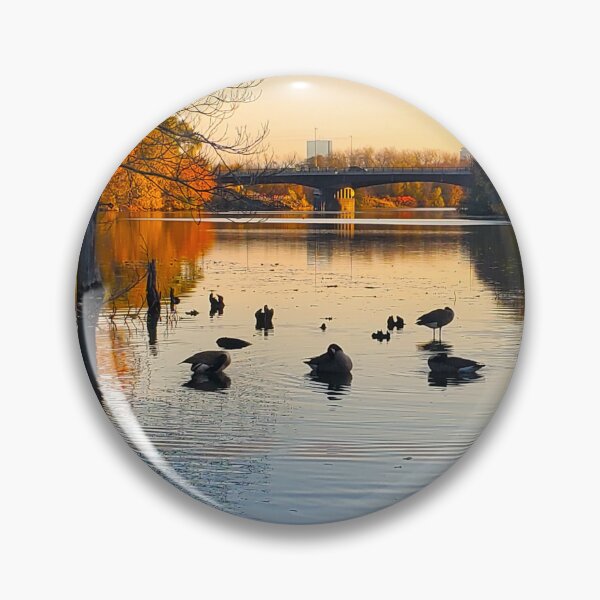 Item preview, Geese At Mystic River designed and sold by etherealwonders.