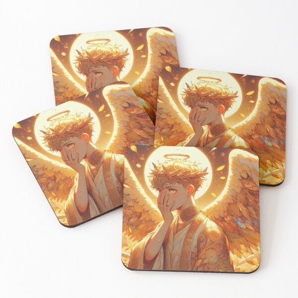 Item preview, Ethereal Guardian Angel in Gold - Otome Inspired Art designed and sold by FaydeFlora.