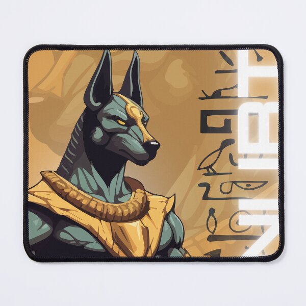 Item preview, Anubis Egyptian Style Art (yellow-orange version) designed and sold by GreatSimpleArt.