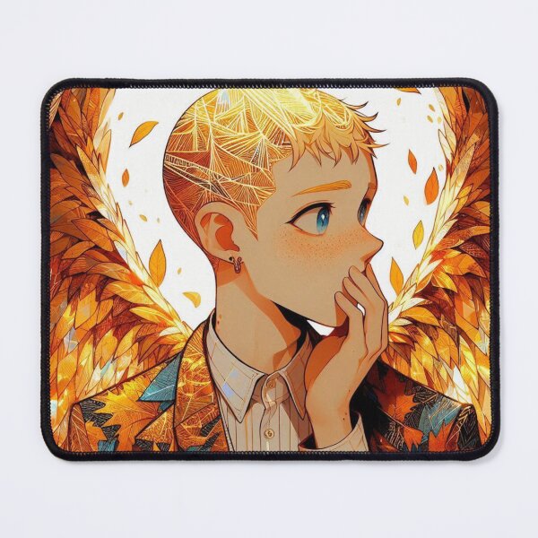Item preview, Golden Halo Guardian - Otome Fantasy Character Print designed and sold by FaydeFlora.