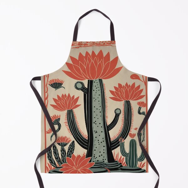 Item preview, Cactus bloom canvas, mexican kitchen decor, desert cactus cliparts, joshua tree gift, vintage mexican wall prints, western gifts for girls designed and sold by apixelwall.