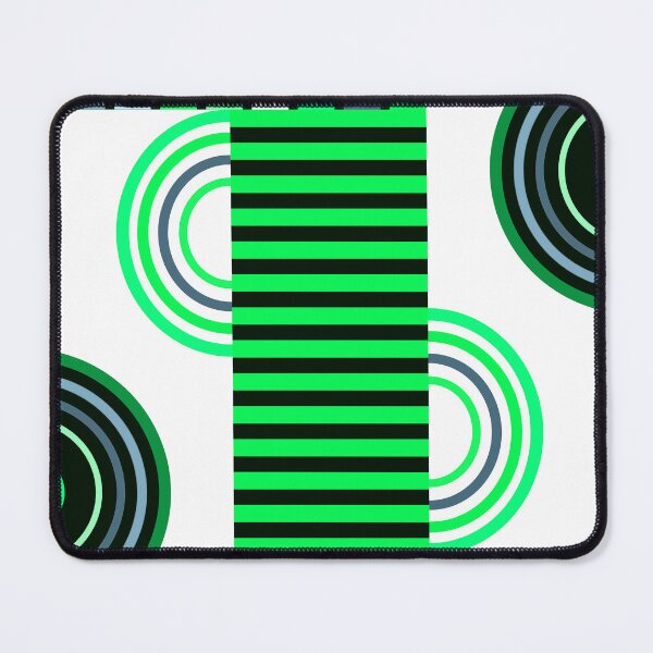 Item preview, Lime-Green And White Retro Bauhaus Abstract Designs designed and sold by DEC02.