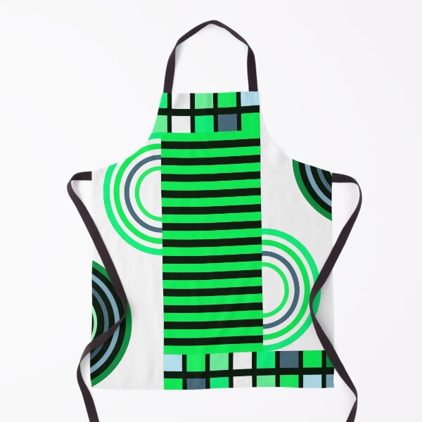 Item preview, Lime-Green And White Retro Bauhaus Abstract Designs designed and sold by DEC02.