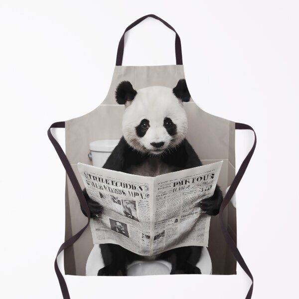 Item preview, Panda Digital Download, Funny Panda Gift, Panda Drawing, Panda Design, Toilet Wall Art, Toilet Ornament, Panda Christmas Ornament designed and sold by apixelwall.