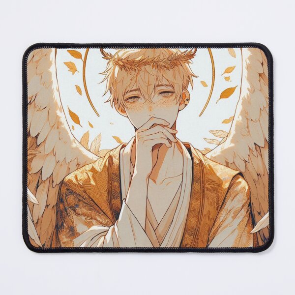Item preview, Celestial Guardian with Freckles - Otome Angelic Art designed and sold by FaydeFlora.