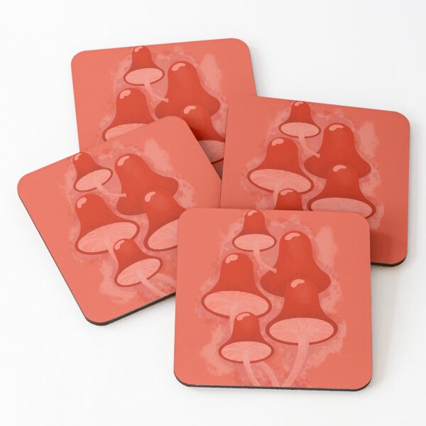 Item preview, Red Watercolour Mushrooms  designed and sold by VelvetFungi.