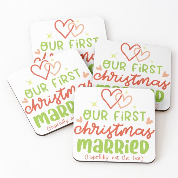 Item preview, Our First Christmas Married (hopefully not the last) designed and sold by CherryPickedArt.
