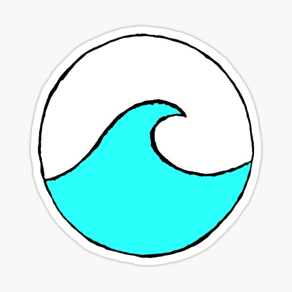 Item preview, aqua blue circle wave--check out the whole waves collection below!!! designed and sold by julieiluj.