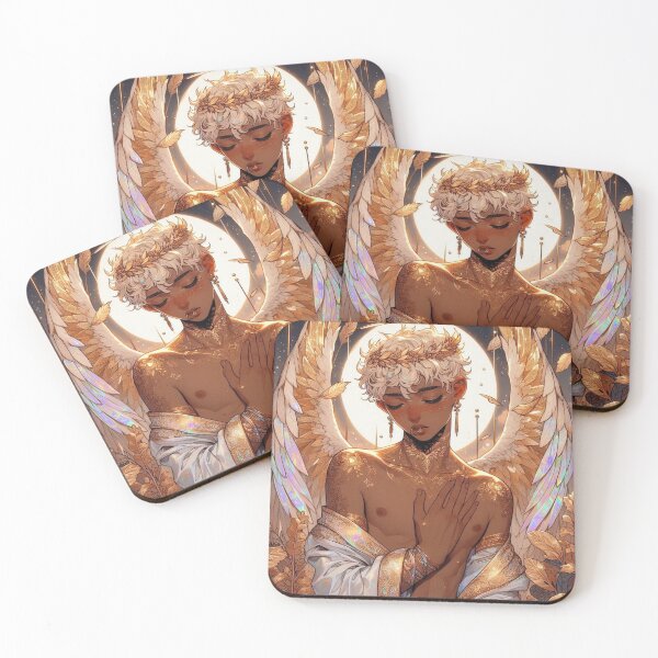 Item preview, Heavenly Guardian Angel with Freckles - Otome Inspired Art designed and sold by FaydeFlora.