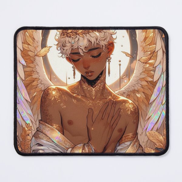 Item preview, Heavenly Guardian Angel with Freckles - Otome Inspired Art designed and sold by FaydeFlora.