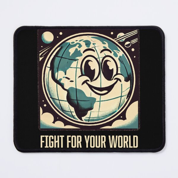 Item preview, Fight for Your World - Retro Earth Environmental Design designed and sold by HappyResistance.
