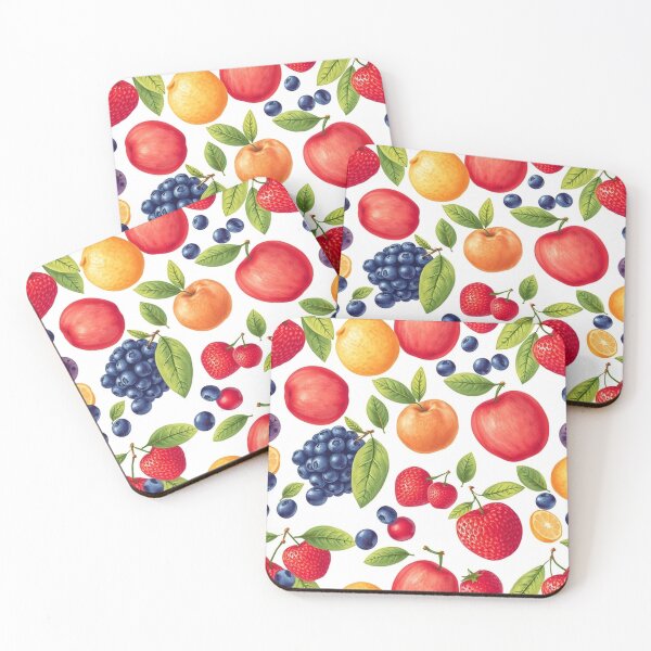 Item preview, Vibrant Fruit-Themed Seamless Pattern designed and sold by hjian8219.