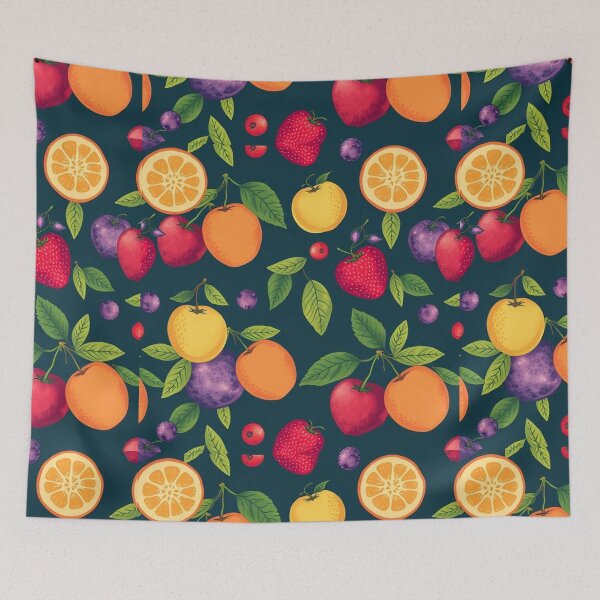 Item preview, Vibrant Fruit-Themed Seamless Pattern designed and sold by hjian8219.