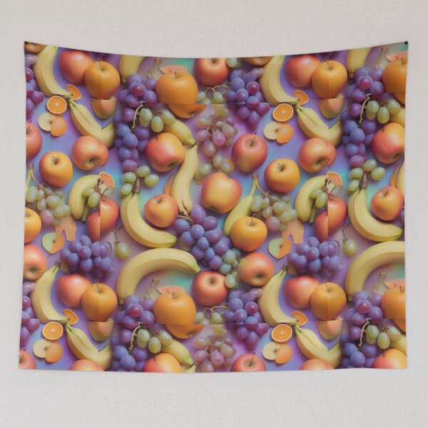 Item preview, Vibrant Fruit-Themed Seamless Pattern designed and sold by hjian8219.