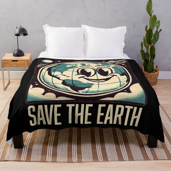 Item preview, Retro Save the Earth - Happy Planet Conservation Design designed and sold by HappyResistance.