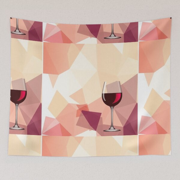 Item preview, Abstract Geometric Wine Banner designed and sold by hjian8219.