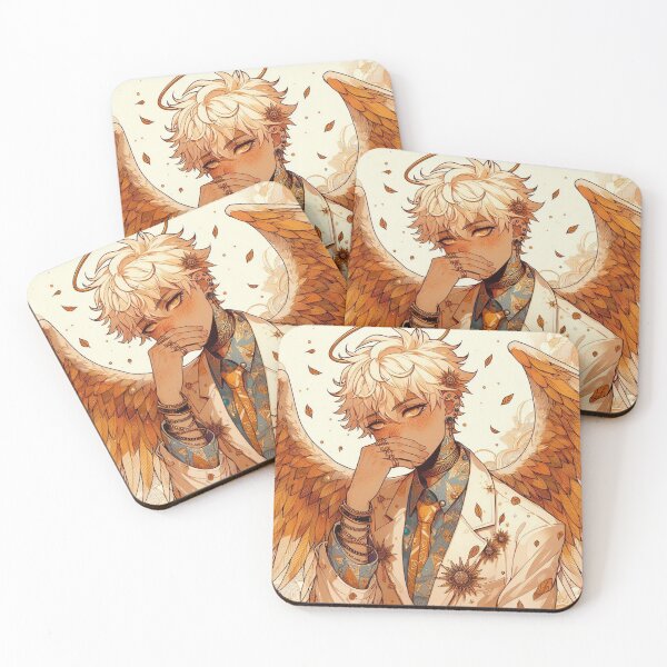 Item preview, Otome Fantasy Guardian - Angel with Golden Wings and Freckles designed and sold by FaydeFlora.