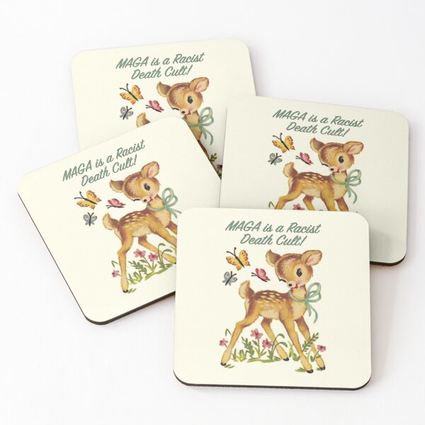 Item preview, Maga is a Racist Death Cult - Adorable Baby Deer designed and sold by Thelittlelord.