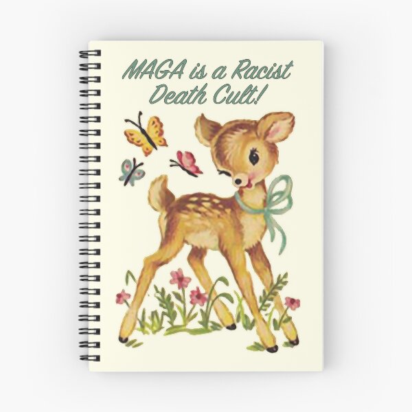 Item preview, Maga is a Racist Death Cult - Adorable Baby Deer designed and sold by Thelittlelord.