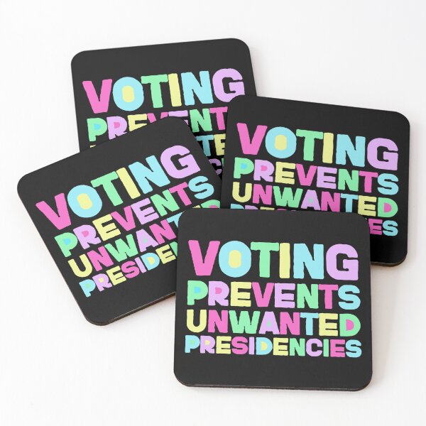 Item preview, Voting Prevents Unwanted Presidencies - Colorful Election Awareness Design designed and sold by HappyResistance.