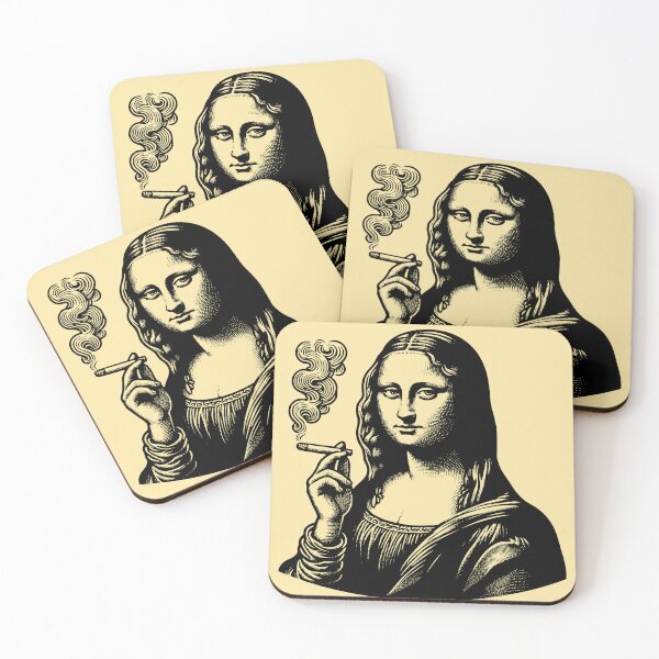 Item preview, Mona Lisa Smoking a Cigarette designed and sold by RayCrimson.