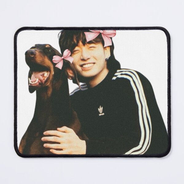 Item preview, BTS Jungkook Jeon Bam Bow Cute Sticker designed and sold by MAISONDEPODIUM.