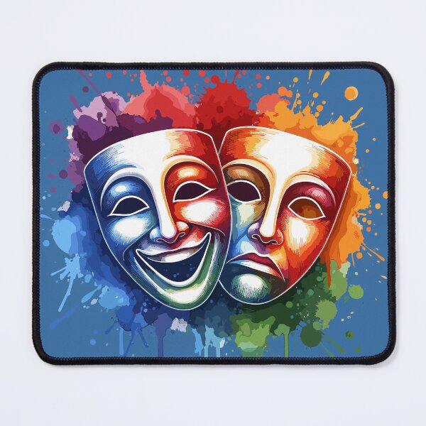 Item preview, Comedy Tragedy Theater Masks designed and sold by RayCrimson.