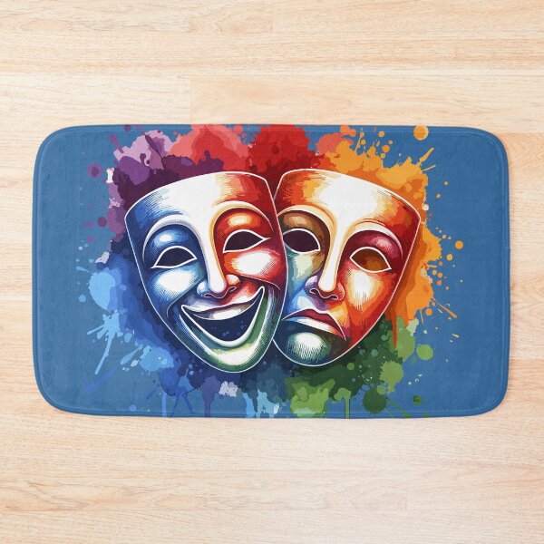 Item preview, Comedy Tragedy Theater Masks designed and sold by RayCrimson.