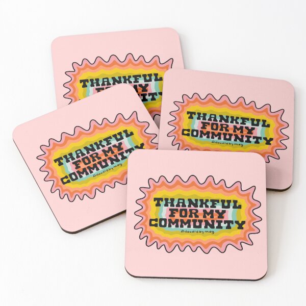 Item preview, Thankful For My Community designed and sold by doodlebymeg.