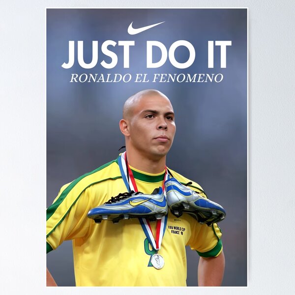 Item preview, Ronaldo Fenomeno, Ronaldo Nazario Poster, Vintage Sports Decor, Living Room Decor For Walls, Sports Bedroom Decor, Game Room Decor, R9 designed and sold by PaperPixelWall.