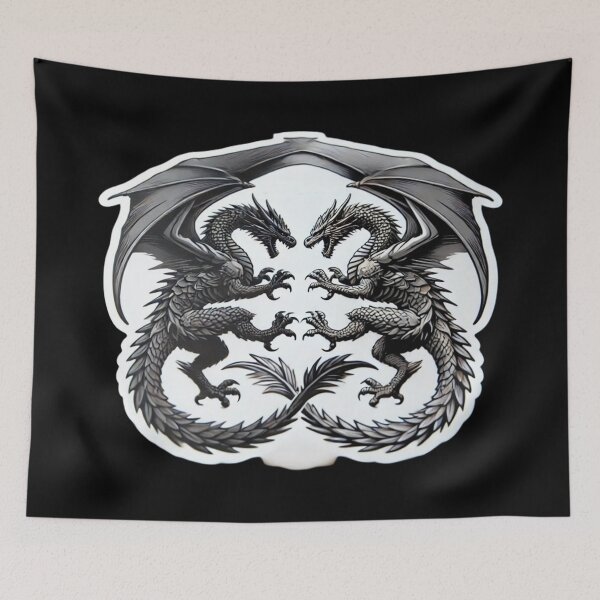 Item preview, Twin Dragons  designed and sold by PinUpPizzazz.
