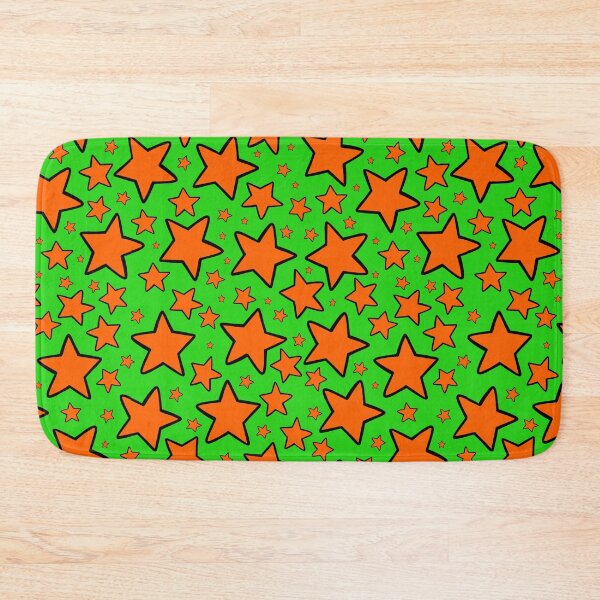 Item preview, Bunches of Stars: 2000s Color Palette: Limewire Green & Nickelodeon Splat Orange with Black Outline designed and sold by Jessica Erin.