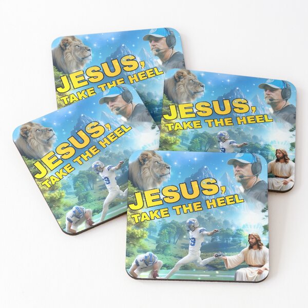 Item preview, Jake Bates- Jesus Take The Heel, White Jersey, Yellow Lettering, Sparkle designed and sold by PrsntFutureMan.